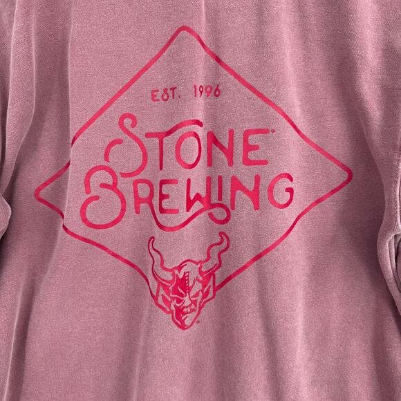 Stone Brewing Co Crewneck Sweatshirt Womens Small Lavender Purple - Picture 3 of 8